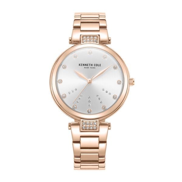 Kenneth Cole Quartz Analog Silver Dial Stainless Steel Strap Watch for Women
