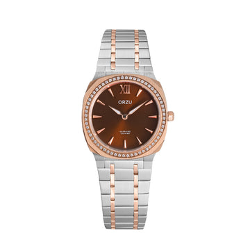 ORZU Analog Maroon Dial Women's Watch