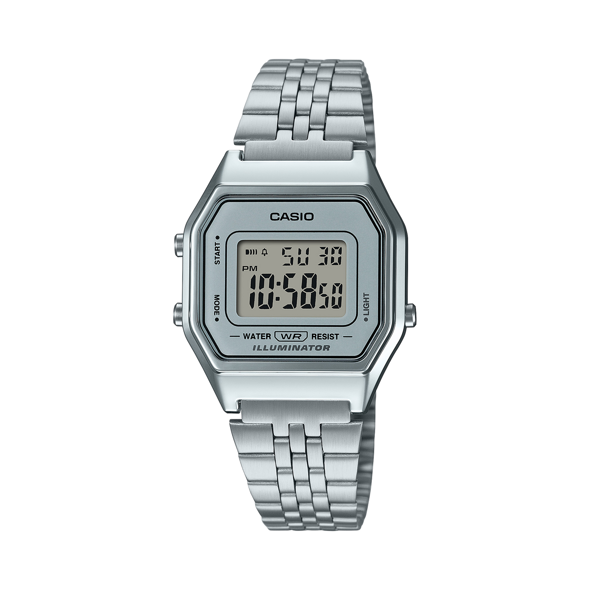 Casio Vintage LA680WA-7 – front three-quarter view