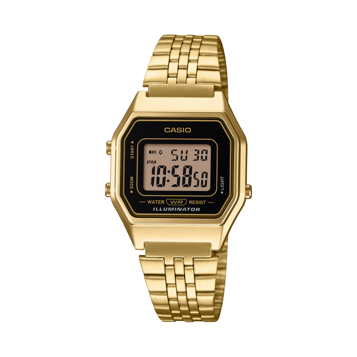 Casio Vintage LA680WGA-1 – front three-quarter view