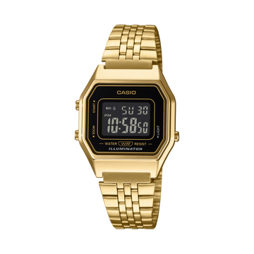 Casio Vintage LA680WGA-1B – front three-quarter view