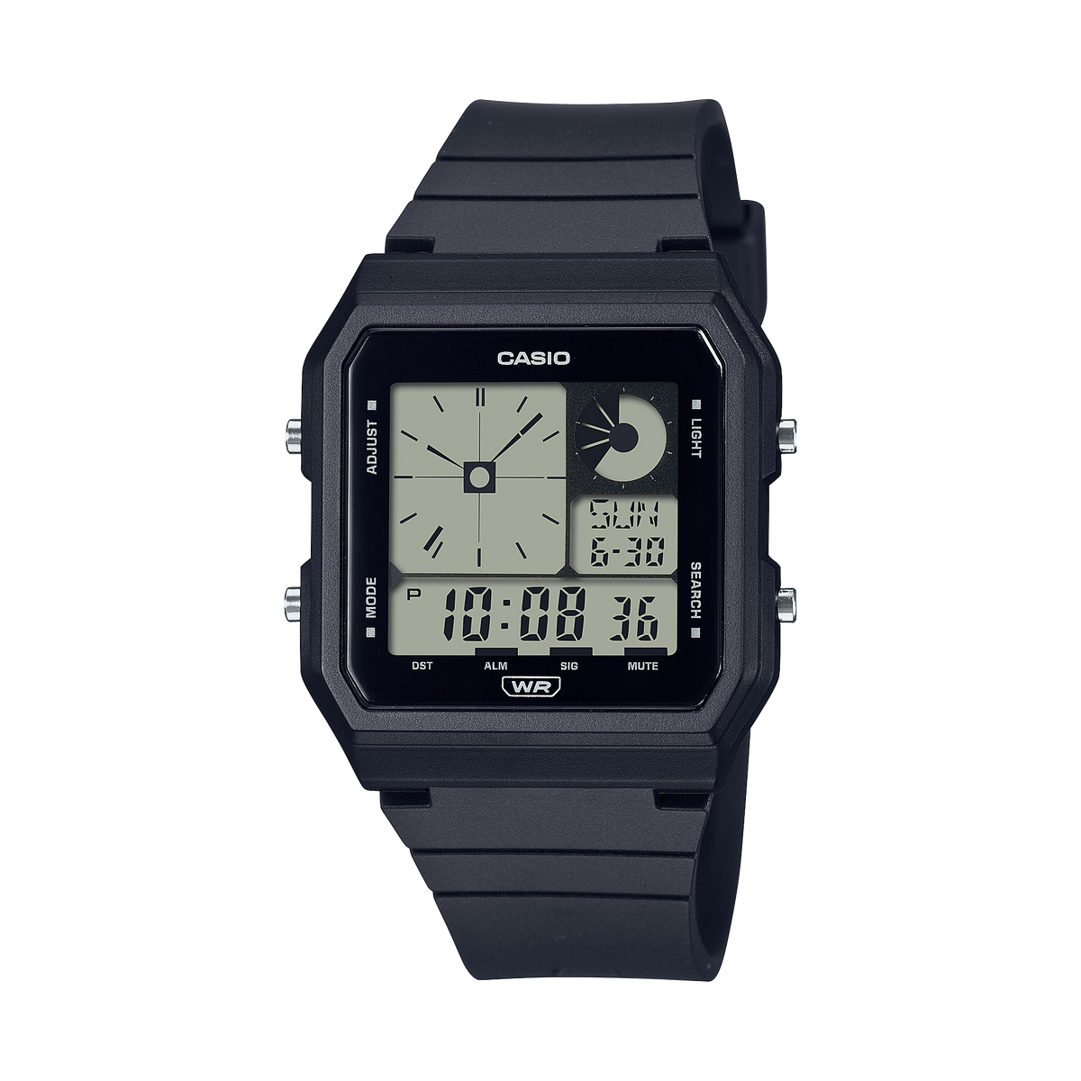 Casio LF-20W-1A – front three-quarter view