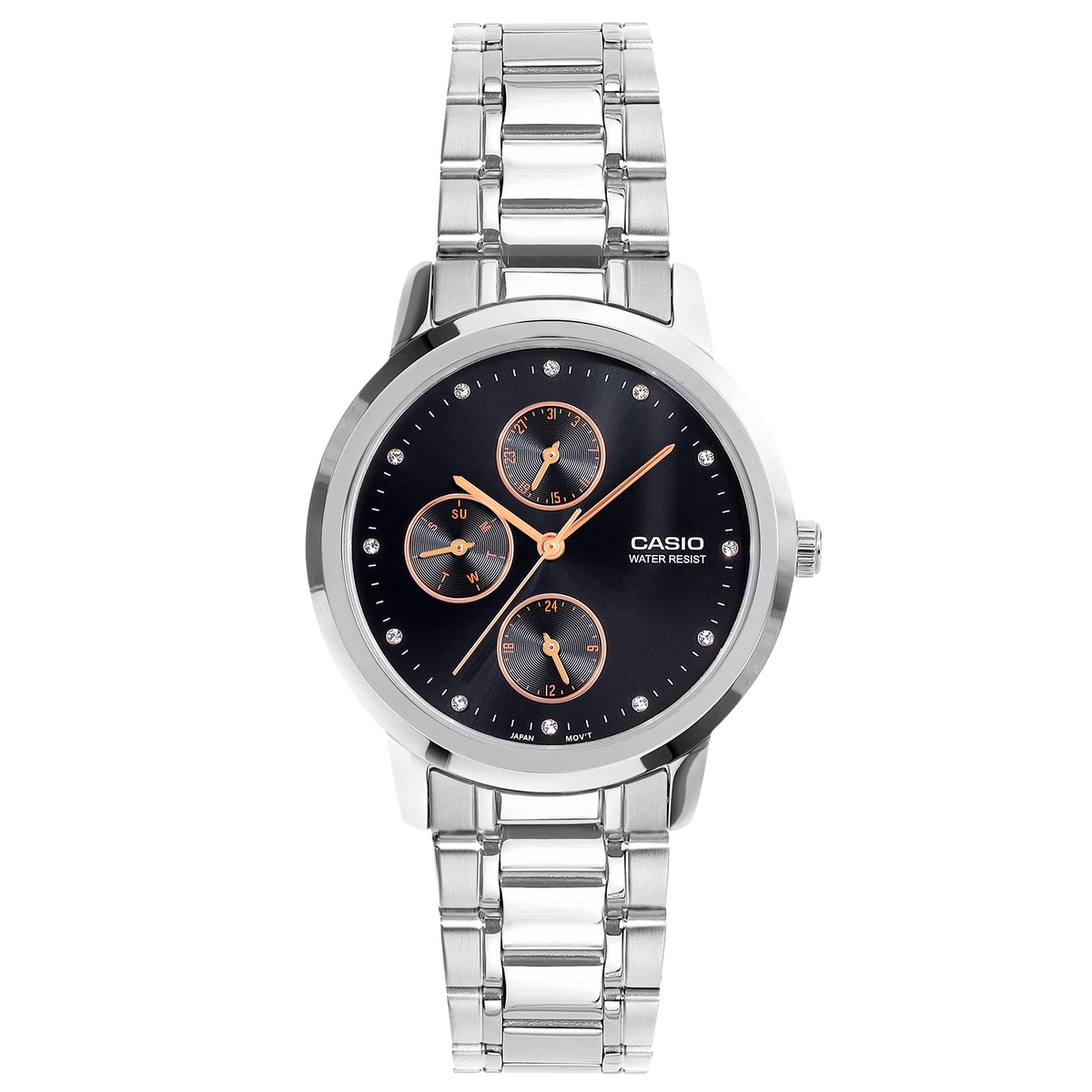 Casio LTP-SN6KD-1A – front three-quarter view