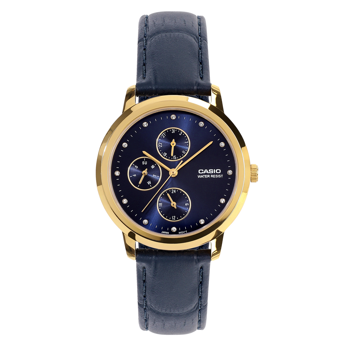 Casio LTP-SN6KGL-2A – front three-quarter view