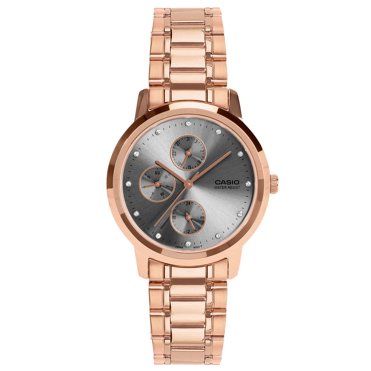 Casio LTP-SN6KR-8A – front three-quarter view