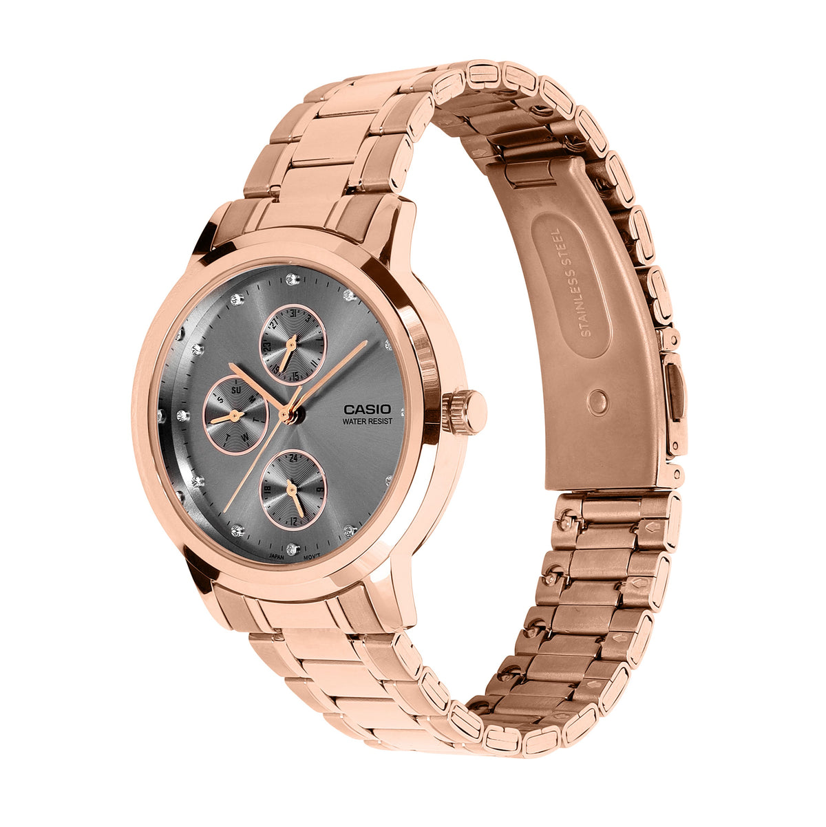 Casio LTP-SN6KR-8A – angled view