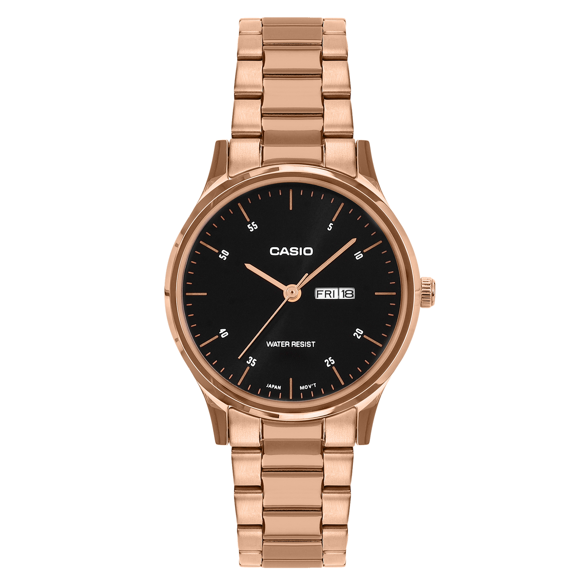 Casio LTP-SN8YR-1B – front three-quarter view