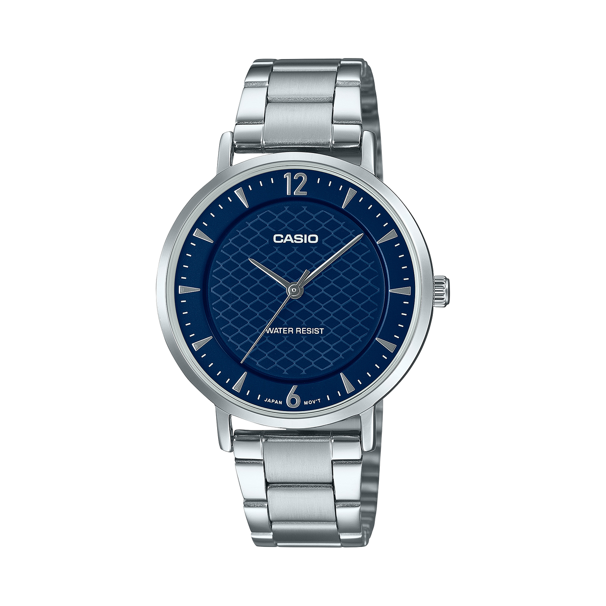 Casio LTP-VT04D-2A – front three-quarter view