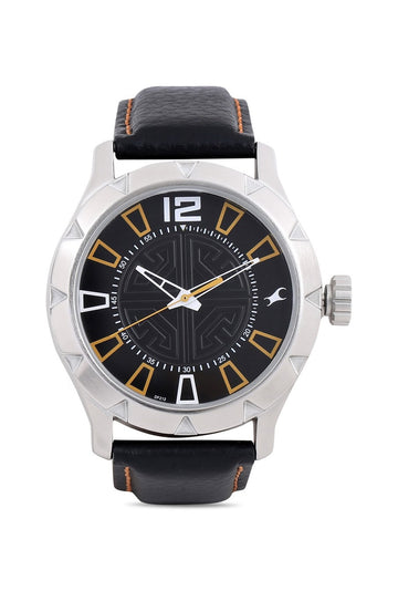 Fastrack 3139SL01C Quartz Leather Watch for Men
