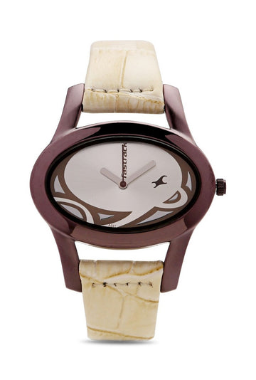 Fastrack Np9732ql01 Quartz Analog Silver Dial for Women
