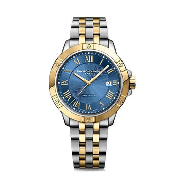 Raymond Weil Tango Classic Men'S Quartz Gold Blue Dial Steel 41 Mm Watch