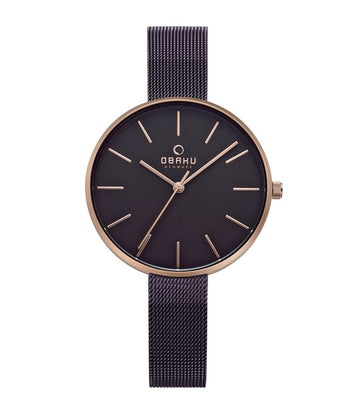 OBAKU V211LXVNMN Viol Walnut Watch for Women