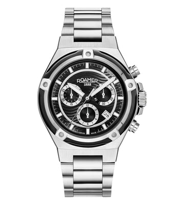 Roamer 221837 41 55 20 Tempo master Chronograph Swiss Made Watch for Men