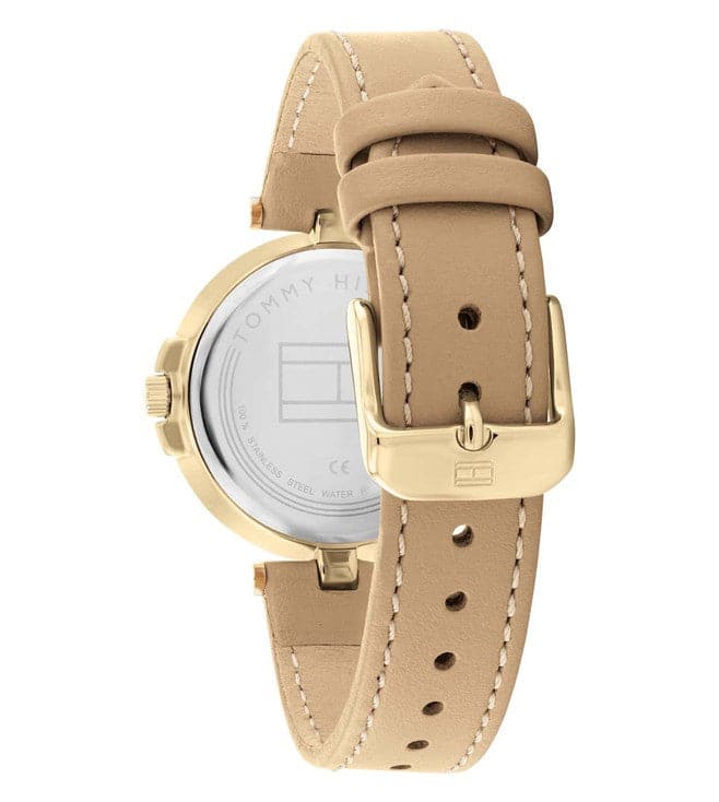 Beige Dial Leather Strap Watch NCTH1782364 - Kamal Watch Company