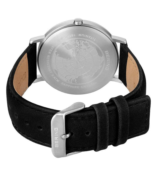 BERING 18640-402 Titanium Analog Watch for Men