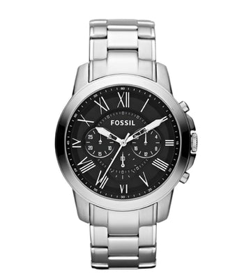 Fossil Men Grant Chronograph Stainless Steel Watch