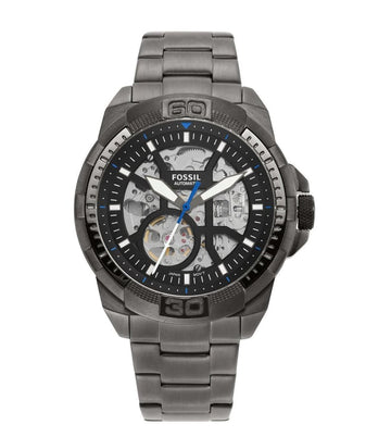 Fossil Bronson Automatic Smoke Stainless Steel Watch Me3218