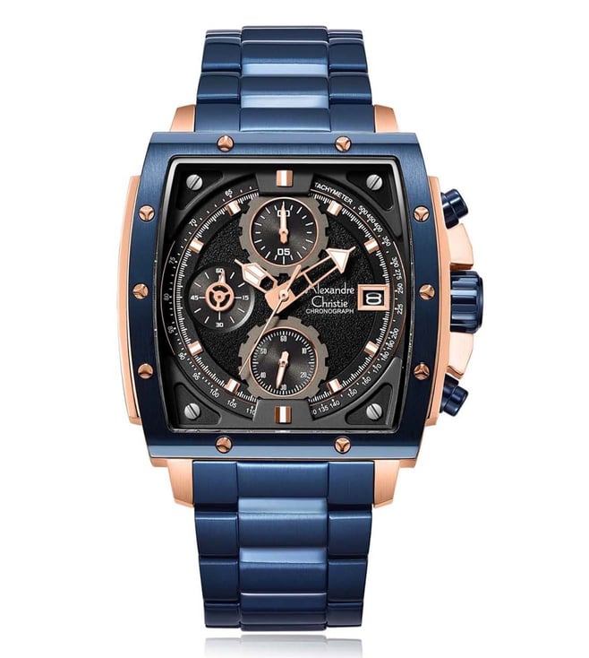 ALEXANDRE CHRISTIE 6376MCBURBU AC Chronograph Watch for Men