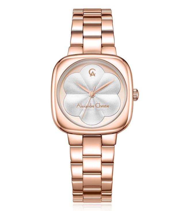 ALEXANDRE CHRISTIE Flower 3D Effect Quartz Women 31mm 2984LHBRGSL
