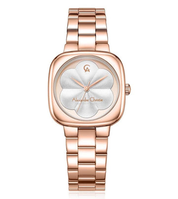 ALEXANDRE CHRISTIE Flower 3D Effect Quartz Women 31mm 2984LHBRGSL