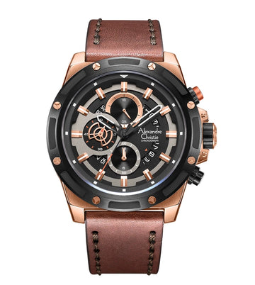 ALEXANDRE CHRISTIE 6506MCLBRBA New Chronograph Watch for Men