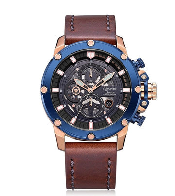 ALEXANDRE CHRISTIE Chrono Quartz Chronograph Men 46mm 6564MCLURBU