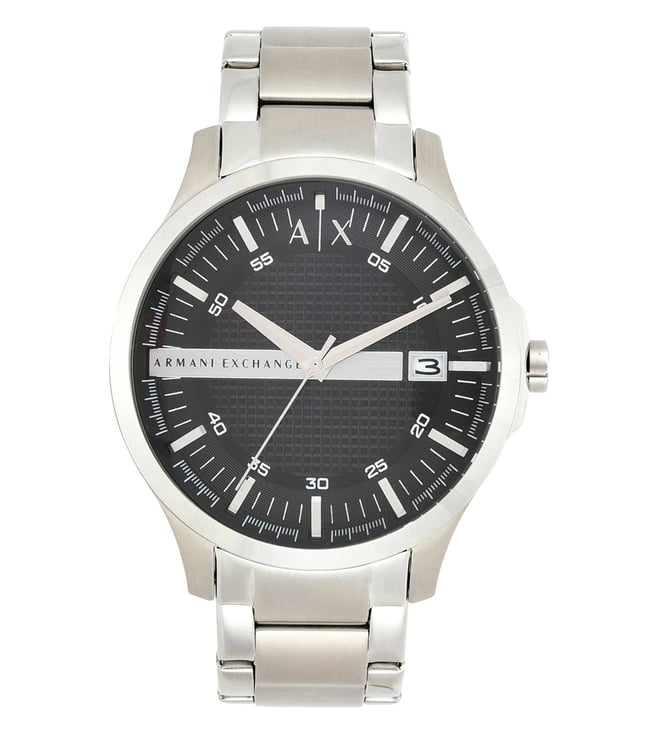 Armani Exchange Black Dial Stainless Steel Men'S Watch Ax2103