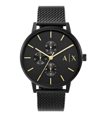 Armani Exchange Round Analog Black Dial Men Watch