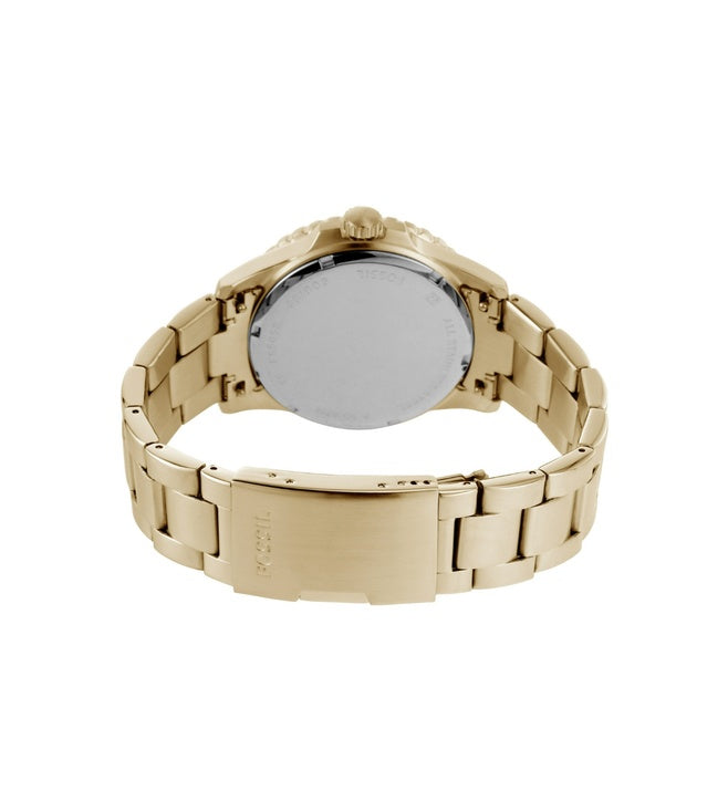 Fossil Blue Dive Three Hand Green Dial Rose Gold Steel Strap Watch For Women - ES5371