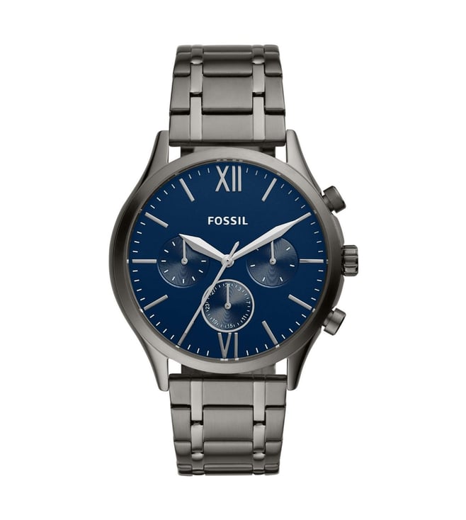 FOSSIL Fenmore Midsize Multifunction Smoke Stainless Steel Watch BQ2401I