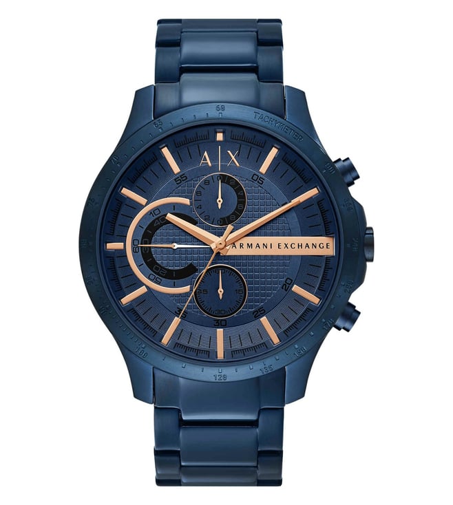 Armani Exchange Chronograph Blue Stainless Steel Watch Ax2430