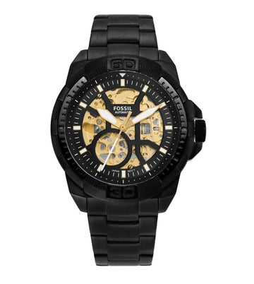 Fossil Bronson Automatic Black Stainless Steel Watch Me3217