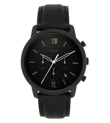 Fossil Neutra Chronograph Black Leather Watch