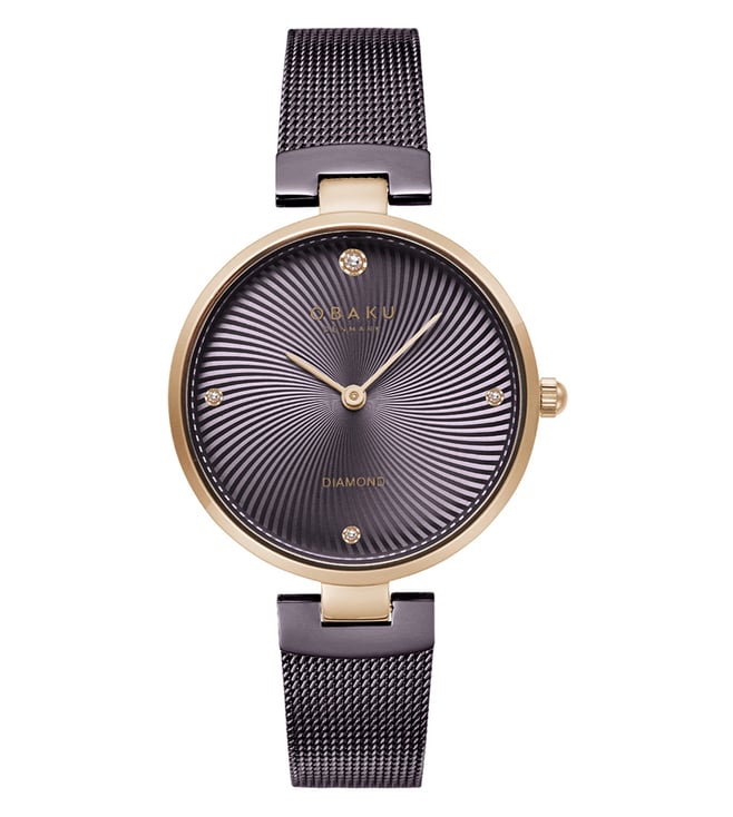 OBAKU V256LXVNMN-DD Genuine Diamond Ocean Analog Watch for Women