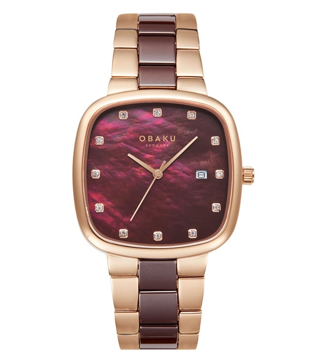 OBAKU V282LDVNCN_LUX Timian Lille Nut Analog Watch for Women