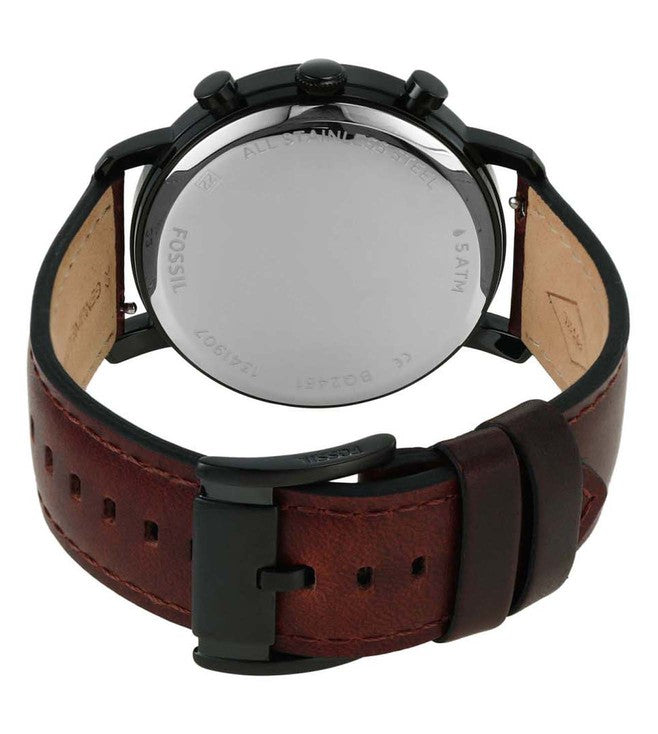 Luther Chronograph Brown Leather Watch