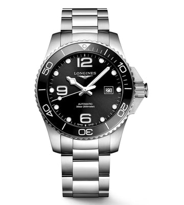Longines Hydro Conquest Black Dial Automatic 43 Mm Men'S Watch