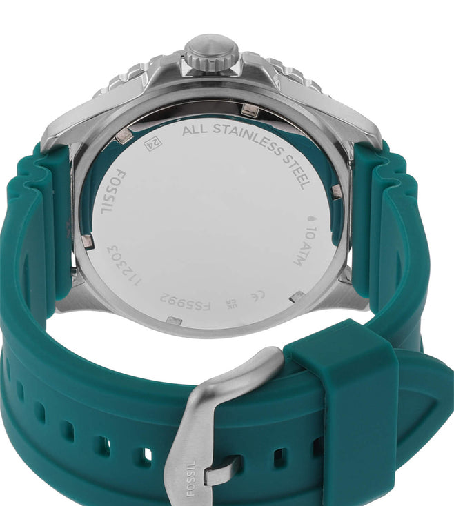 Fossil Blue GMT Oasis Silicone Watch