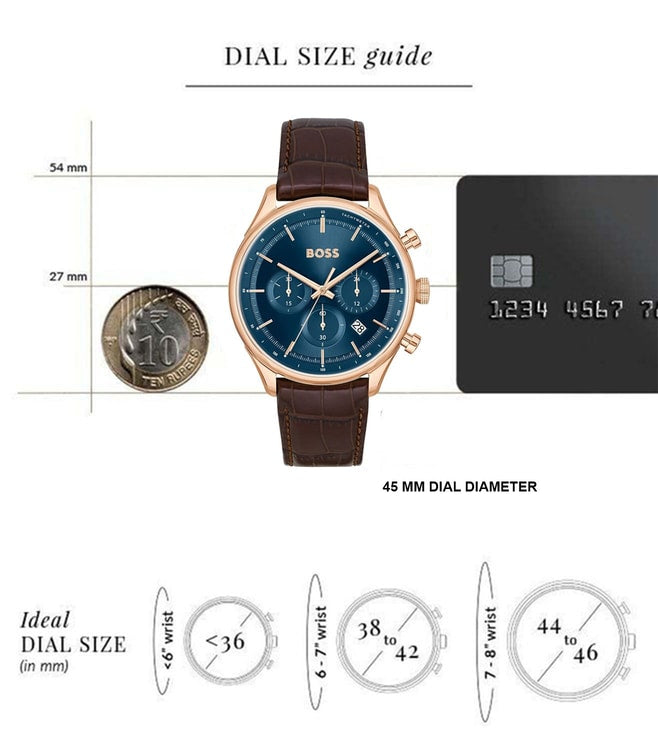 BOSS Chronograph Quarz Uhr für Herren Kollektion Navigator it