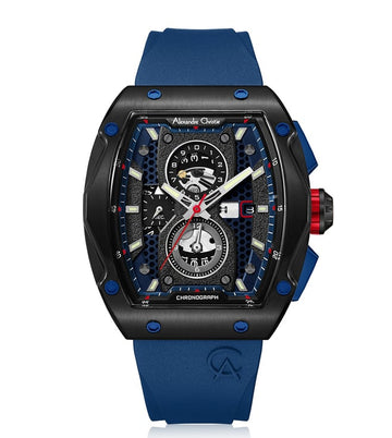 ALEXANDRE CHRISTIE 6608MCRUBBU MCR Chronograph Watch for Men