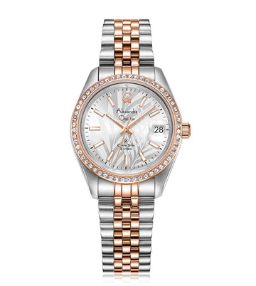 ALEXANDRE CHRISTIE Classic Steel Sapphire Quartz Women 32mm 5012LDBTRRGSL