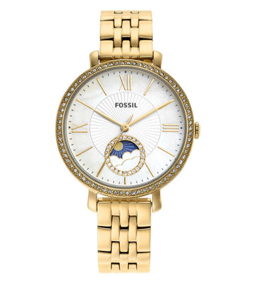 FOSSIL Jacqueline Sun Moon Multifunction Gold-Tone Stainless Steel Watch