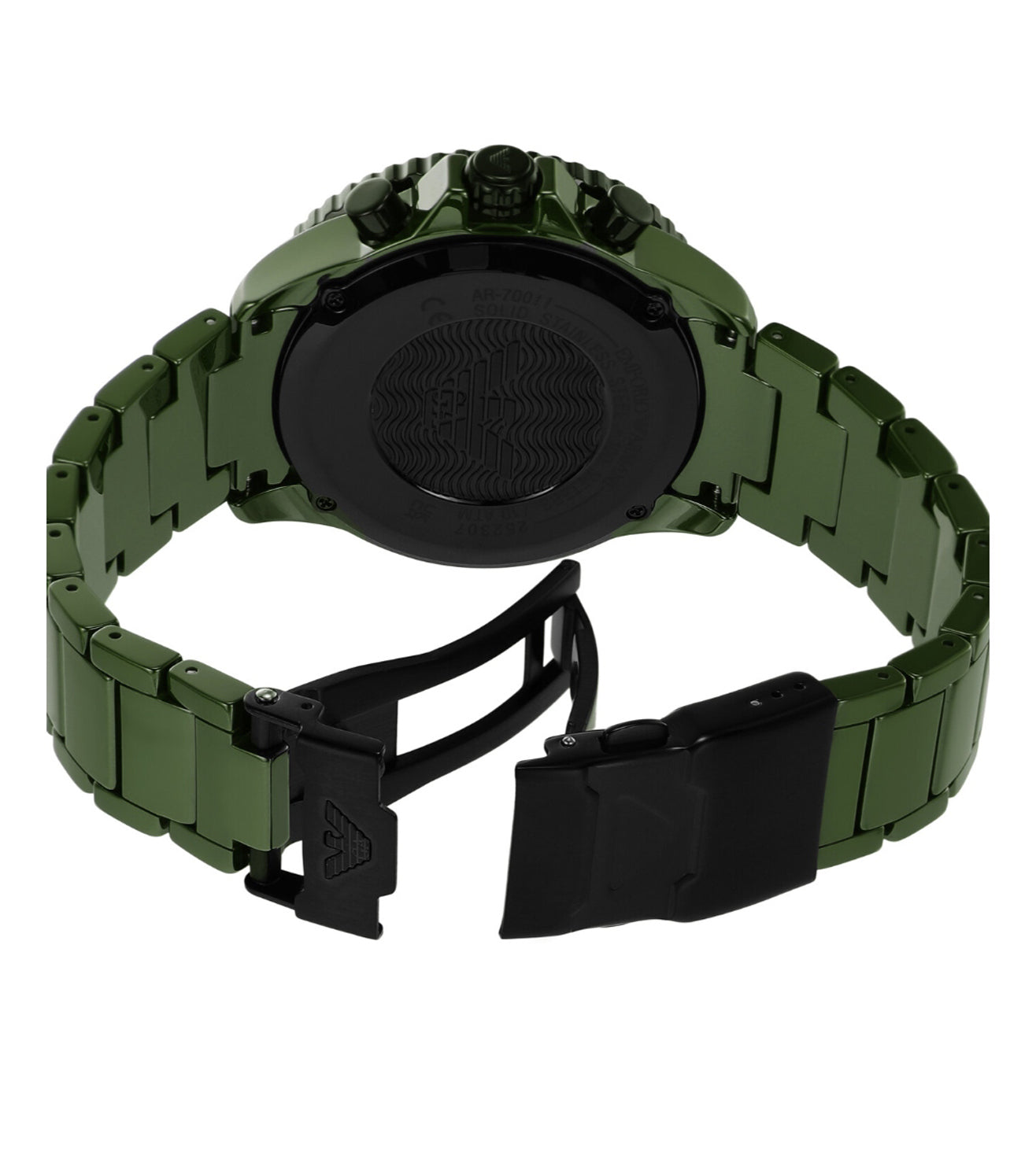 Emporio Armani Chronograph Green Ceramic Watch-AR70011I