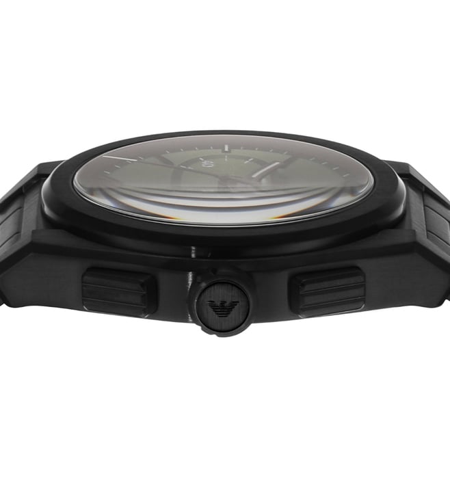 Emporio Armani Chronograph Black Stainless Steel Watch