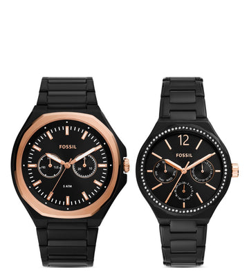 FOSSIL BQ2645SET Evanston Analog Couple Watch