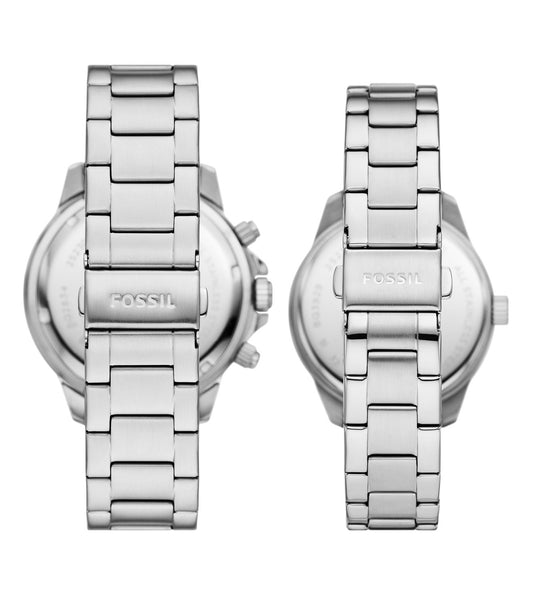 FOSSIL BQ2828SET Bannon Analog Couples Watch