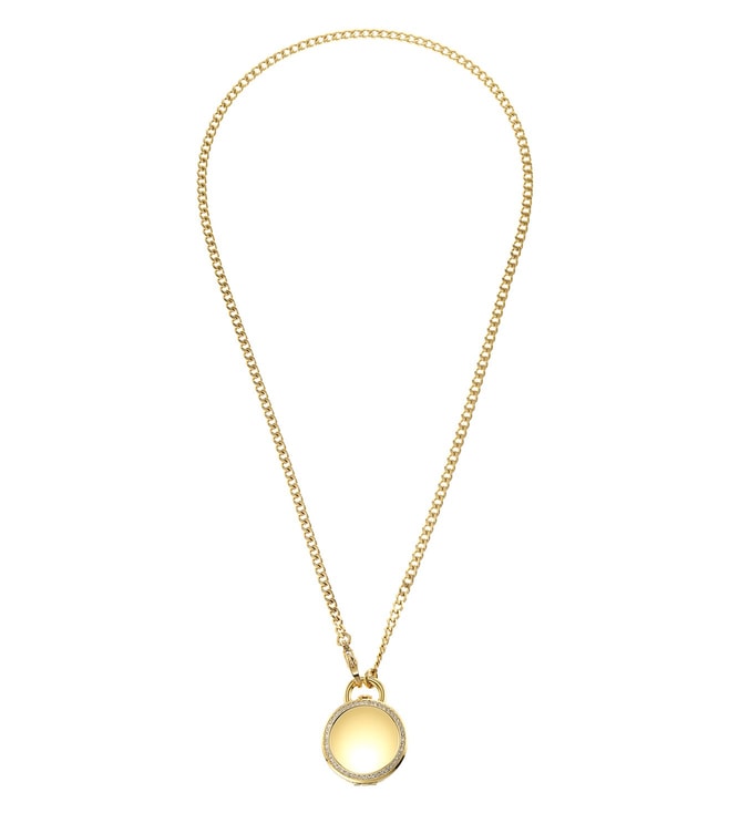 Jacqueline Three-Hand Gold-Tone Stainless Steel Watch Locket-ES5318
