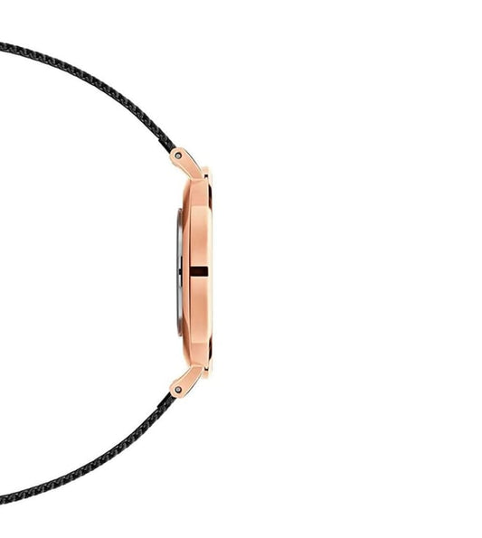 Daniel Wellington Petite Unisex Black Round Dial Analog Watch - DW00100307K