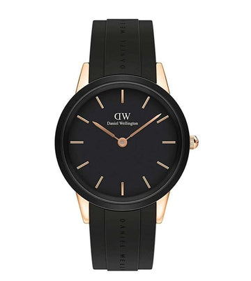 Daniel Wellington Iconic Men Black Round Dial Analog Watch - DW00100425K