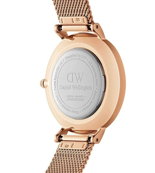 Daniel Wellington Petite Women White Round Dial Analog Watch - DW00100163K